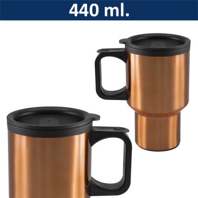 Imagen 2 de Mug Térmico Color Cobre ( Pintado )  M60