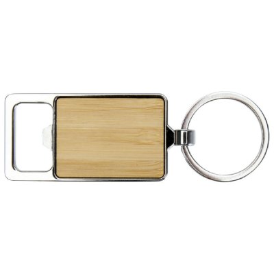Imagen 2 de Llavero destapador Metal Bamboo K123