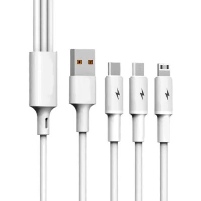 Imagen 2 de Cable Conector Multicargador Blanco T66