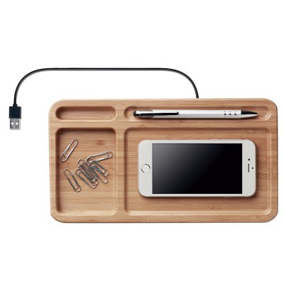 Imagen 2 de Cargador Inalámbrico Escritorio Bamboo T70
