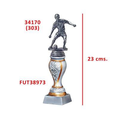 Trofeos Futbol Base Resina y Trofeo Figura Plástica