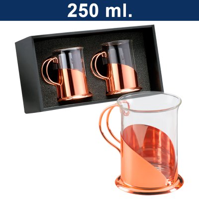 Imagen 1 de Set de 2 tazas para café encobrizadas M72