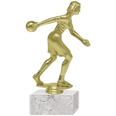 Trofeo Plástico Bowling Femenino Grande