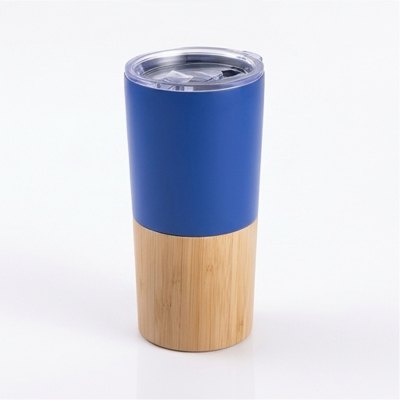 Imagen 3 de Mug Térmico Acero Inoxidable/detalles Bamboo M202