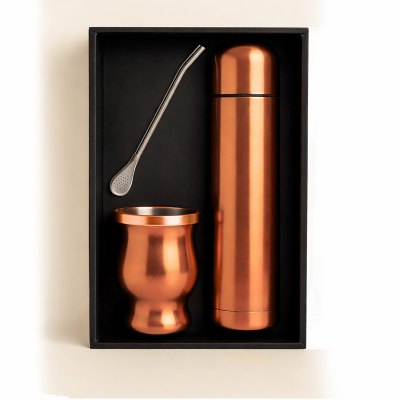 Imagen 1 de Set de Mate color Cobre con Bolso MAT04