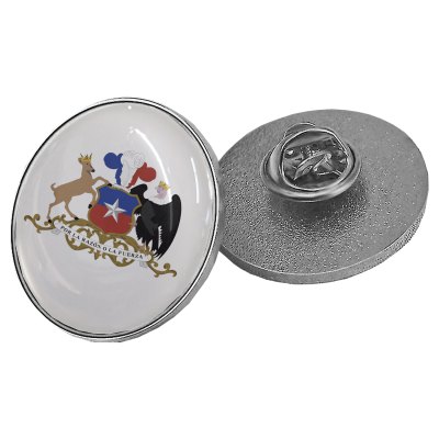 Imagen 2 de Piocha Broche Redondo Plateado (Pins) 25mm