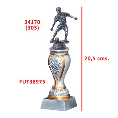 Imagen 3 de Trofeos Futbol Base Resina y Trofeo Figura Plástica
