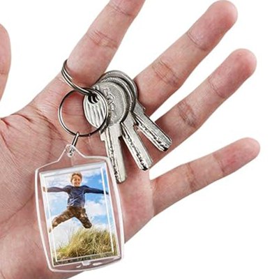 Imagen 2 de Llavero Plástico Transparente para Foto K76