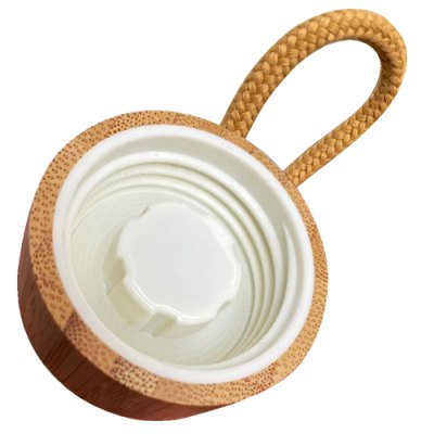Imagen 4 de Botella Vidrio con tapa Bamboo M32