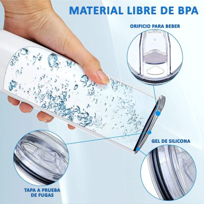 Imagen 7 de Mug Térmico Skinny Sublimable M156