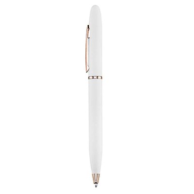 Imagen 2 de Bolígrafo Metálico Blanco Encobrizado L77
