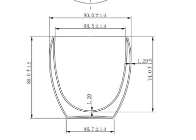 Imagen 4 de Set de 2 vasos de vidrio doble pared M5