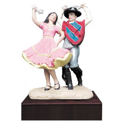 Trofeo Resina Cueca Color 19C