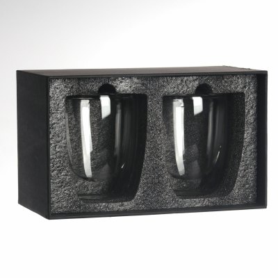 Imagen 3 de Set de 2 vasos de vidrio doble pared M4