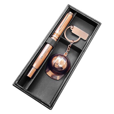 Estuche Negro para llavero y bolígrafo B85