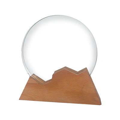 Imagen 2 de Galvano Cristal con Base de Madera BLAS 25