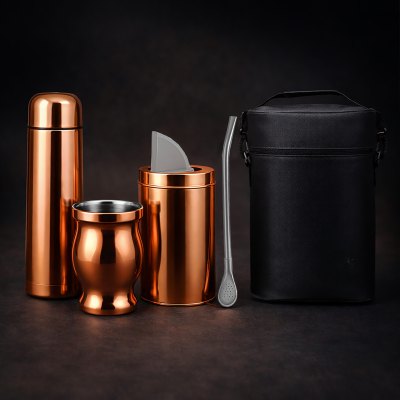 Imagen 2 de Set de Mate color Cobre con Bolso MAT01