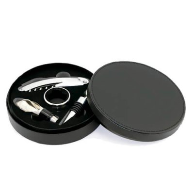 Imagen 1 de Set de Vino Símil Cuero W7